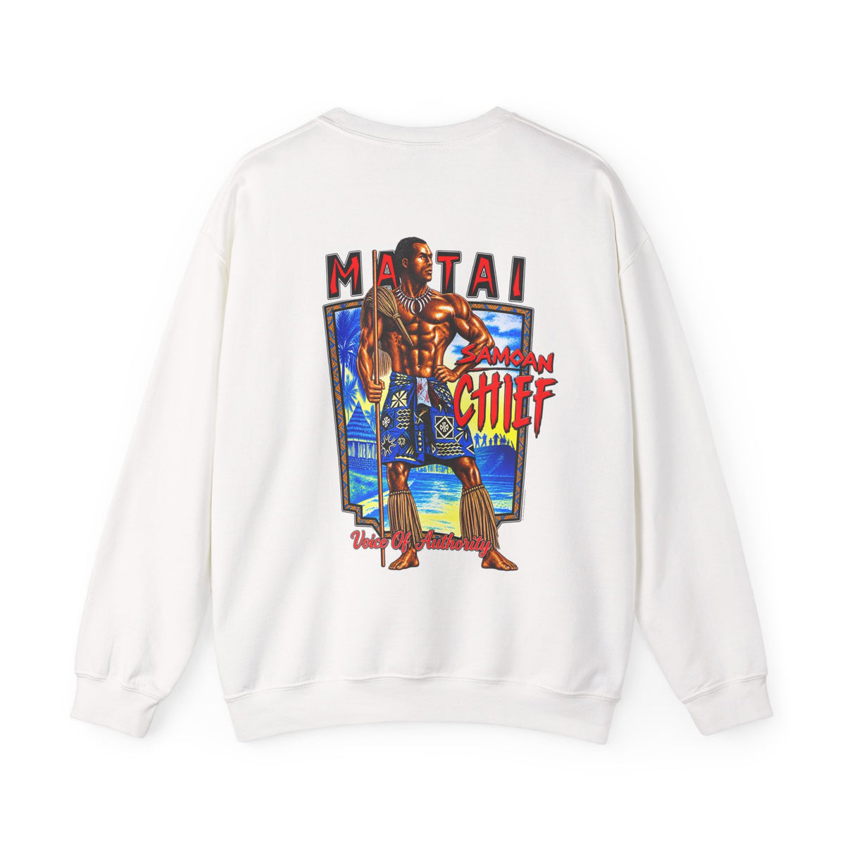 Samoan Strength Samoan Chief Matai Unisex Heavy Blend™ Crewneck Sweatshirt