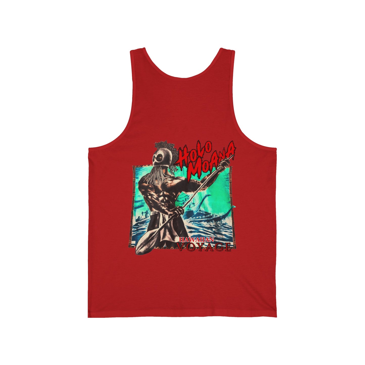 Hawaiian Strength Holo Moana Hawaiian Voyage Vintage Design 90s New Print Unisex Jersey Tank