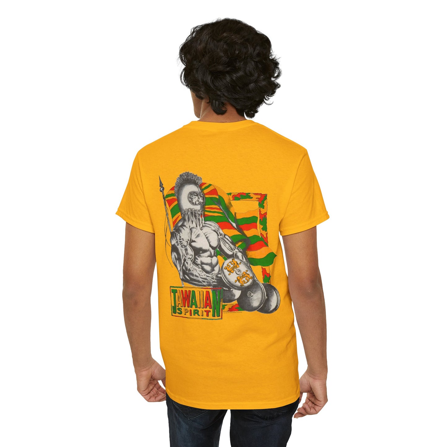 Jawaiian Strength Jawaiian Spirit Vintage Design 90s New Print Unisex Heavy Cotton Tee
