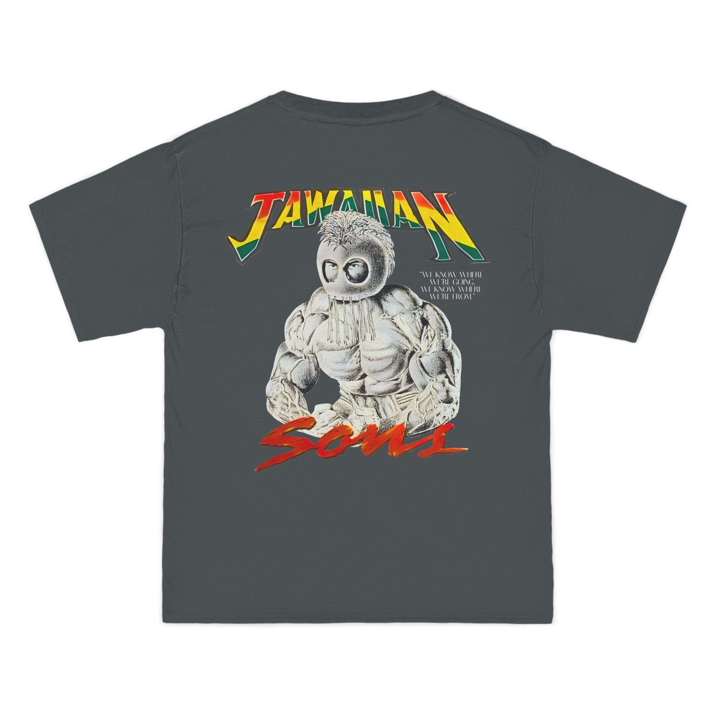 Jawaiian Strenght Jawaiian Sons Vintage Design 90s New Print Beefy-T®  Short-Sleeve T-Shirt