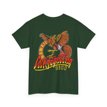 Hawaiian Strength Cockfighting Club Hawaii Vintage Design 90s New Print Unisex Heavy Cotton Tee