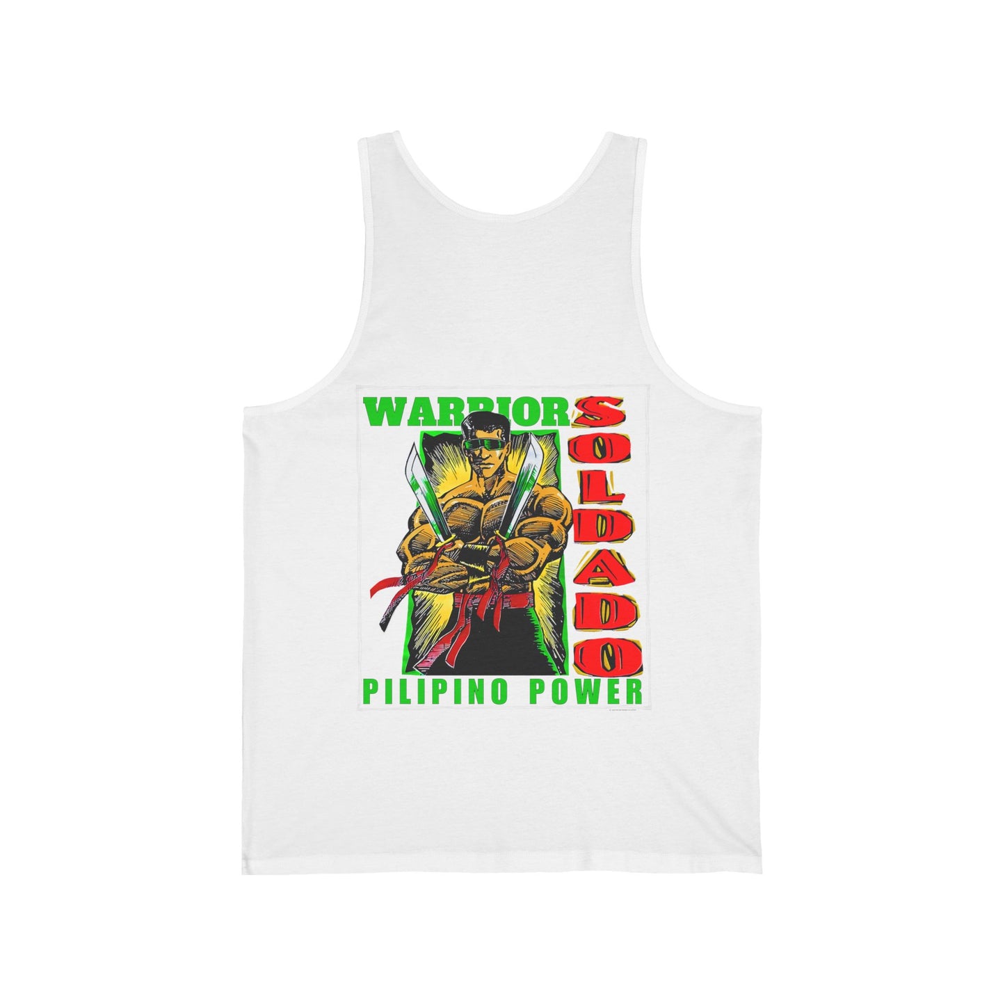 Filipino Strength Soldado Warrior Pilipino Power Vintage Design 90s New Print Unisex Jersey Tank