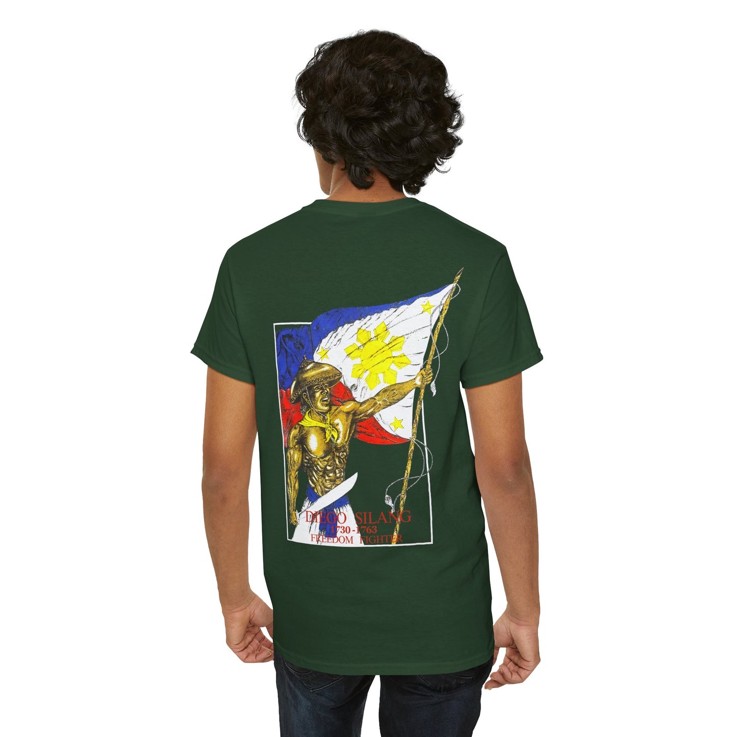 Filipino Strength Diego Silang Freedom Fighter Vintage Design 90s New Print Unisex Heavy Cotton Tee