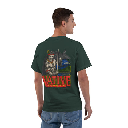 Samoan Strength Native Samoan Vintage 90s Design New Print Beefy-T®  Short-Sleeve T-Shirt
