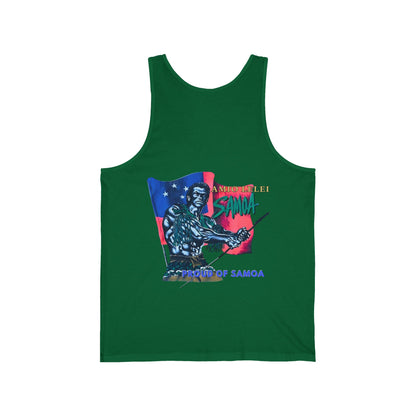 Samoan Strength Proud of Samoa Amio Lelei Vintage Design 90s New Print Unisex Jersey Tank