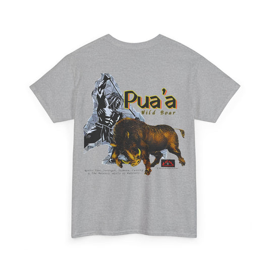 Local Strength Pua'a Wild Boar Vintage Design 90s New Print Unisex Heavy Cotton Tee