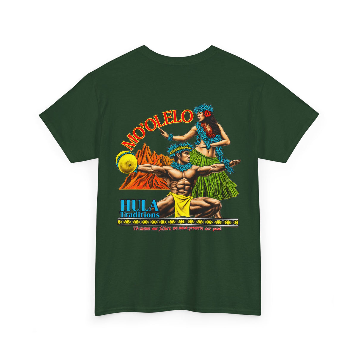 Hawaiian Strength Mo'olelo Hula Traditions Unisex Heavy Cotton Tee