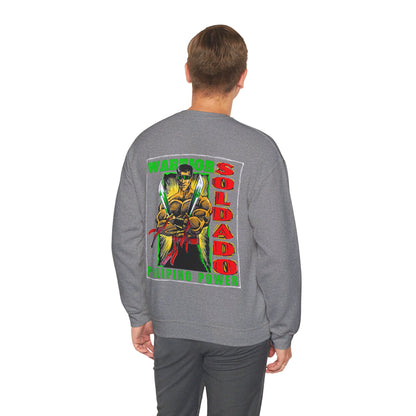 Filipino Strength Soldado Warrior Pilipino Power Vintage Design 90s New Print Unisex Heavy Blend™ Crewneck Sweatshirt
