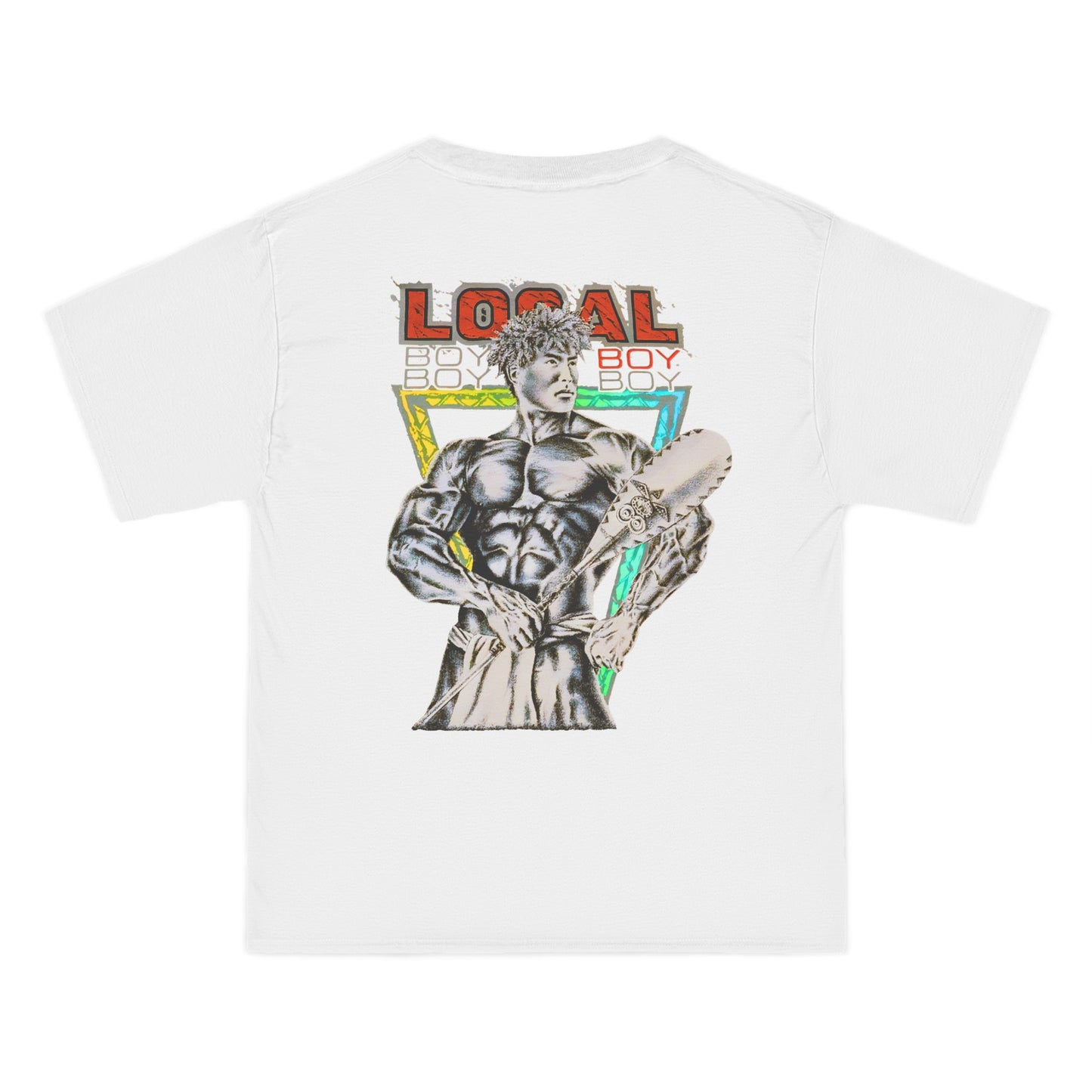 Hawaiian Strength Local Boy Vintage Design 90s New Print Beefy-T®  Short-Sleeve T-Shirt