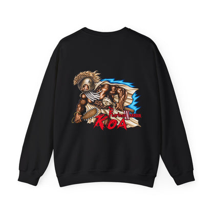 Hawaiian Strength The Fearless Warrior Koa Unisex Heavy Blend™ Crewneck Sweatshirt