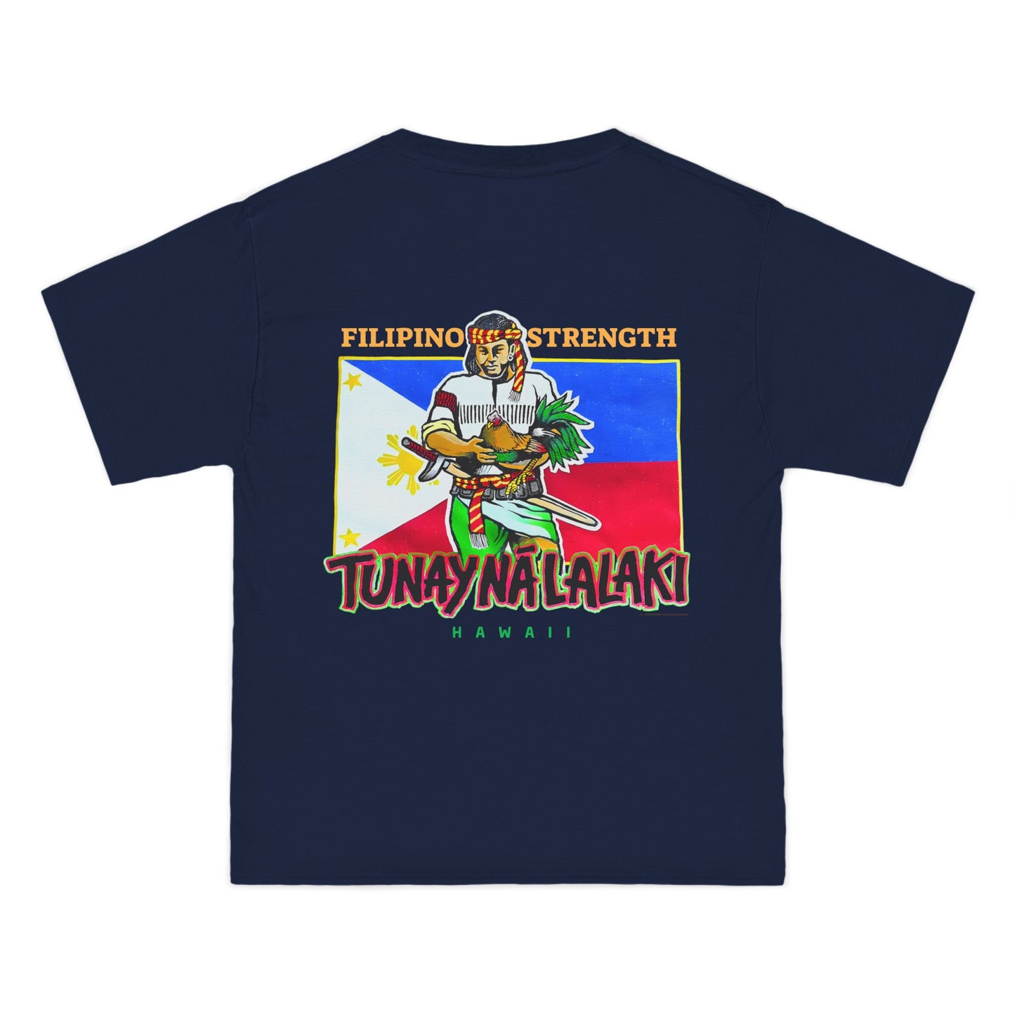Filipino Strength Tunay Na Lalaki Filipino Strength Hawaii Vintage Design 90s New Print Beefy-T®  Short-Sleeve T-Shirt