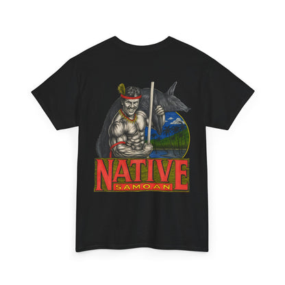 Samoan Strength Native Samoan Vintage 90s Design New Print Unisex Heavy Cotton Tee