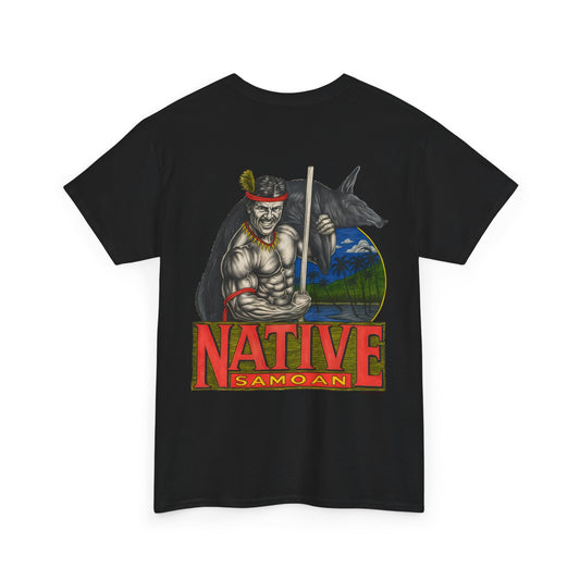 Samoan Strength Native Samoan Vintage 90s Design New Print Unisex Heavy Cotton Tee