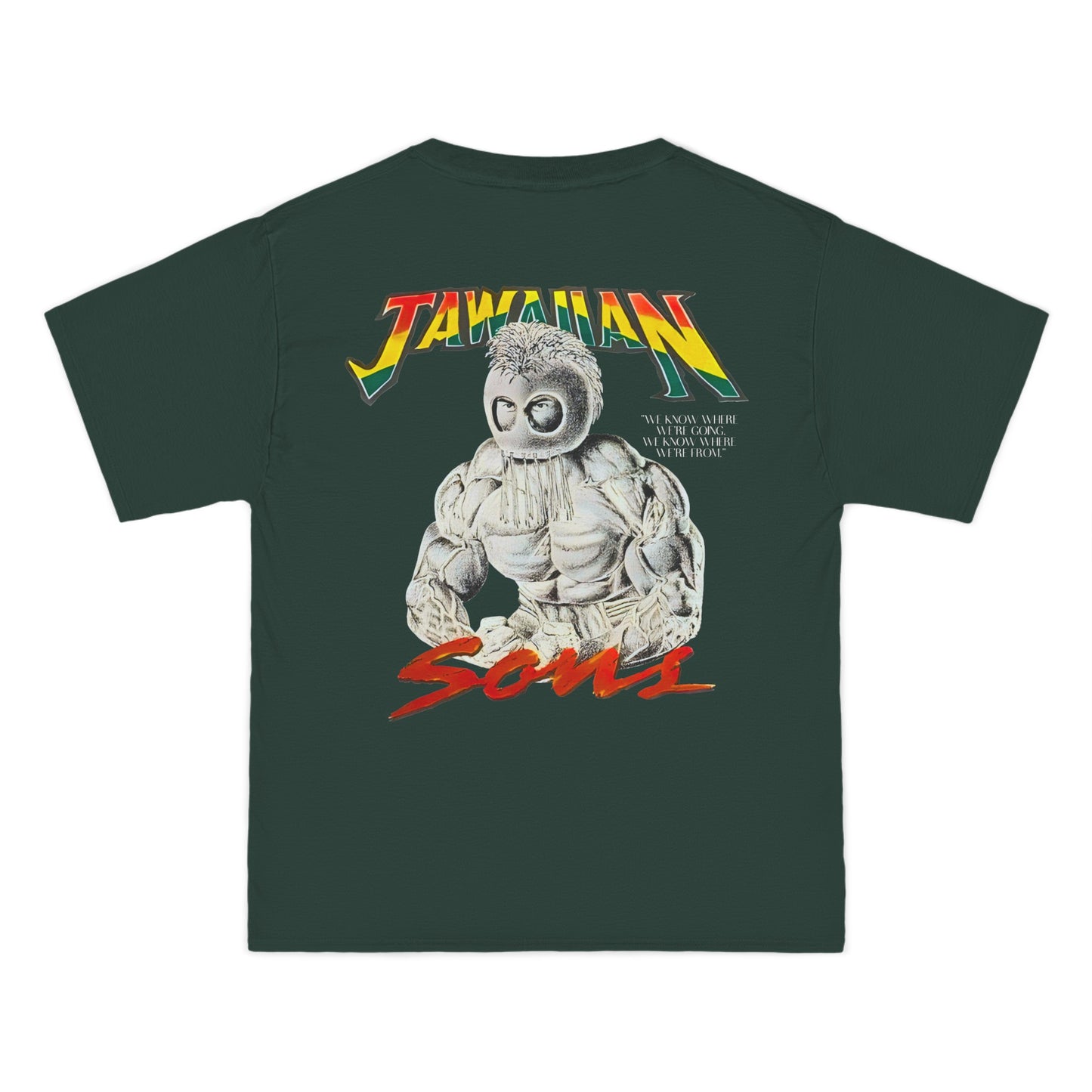 Jawaiian Strenght Jawaiian Sons Vintage Design 90s New Print Beefy-T®  Short-Sleeve T-Shirt