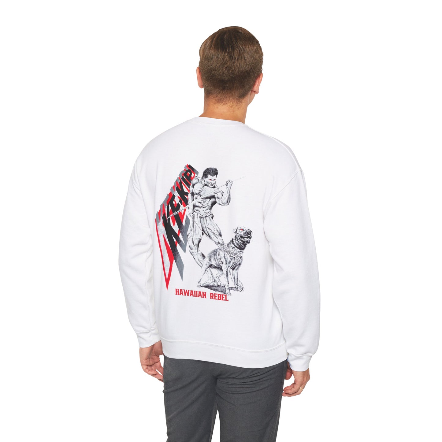 Hawaiian Strength Ke-Kipi Hawaiian Rebel Vintage Design 90s New Print Unisex Heavy Blend™ Crewneck Sweatshirt