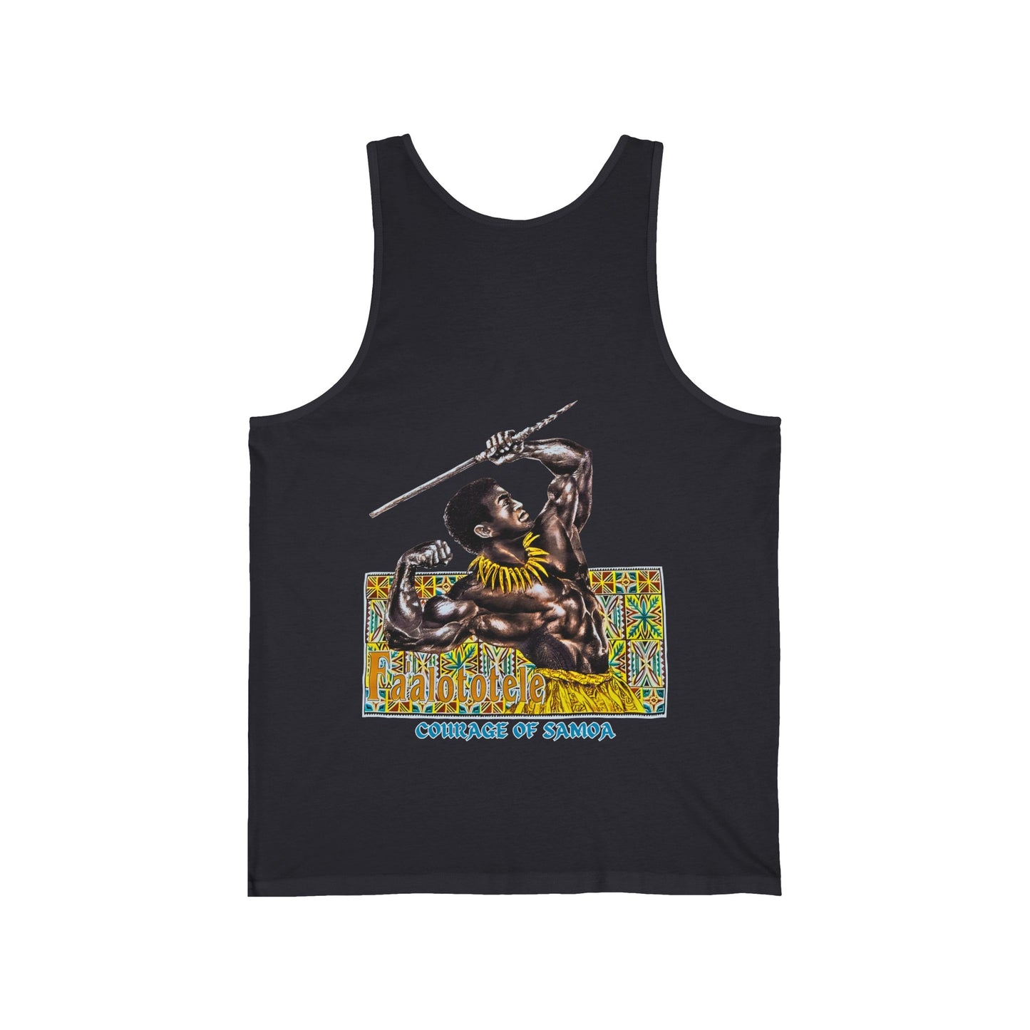 Samoan Strength Faalototele Courage of Samoa Vintage Design 90s New Print Unisex Jersey Tank