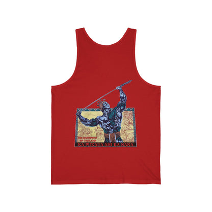 Hawaiian Strength The Champions of the Land Ka Pukaua Ahi Ka Nana Vintage Design 90s New Print Unisex Jersey Tank