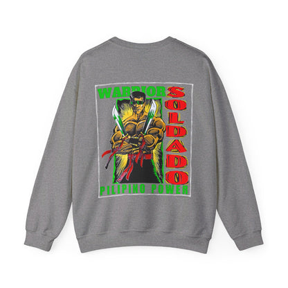 Filipino Strength Soldado Warrior Pilipino Power Vintage Design 90s New Print Unisex Heavy Blend™ Crewneck Sweatshirt