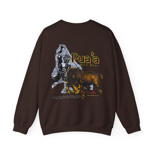 Local Strength Pua'a Wild Boar Vintage Design 90s New Print Unisex Heavy Blend™ Crewneck Sweatshirt