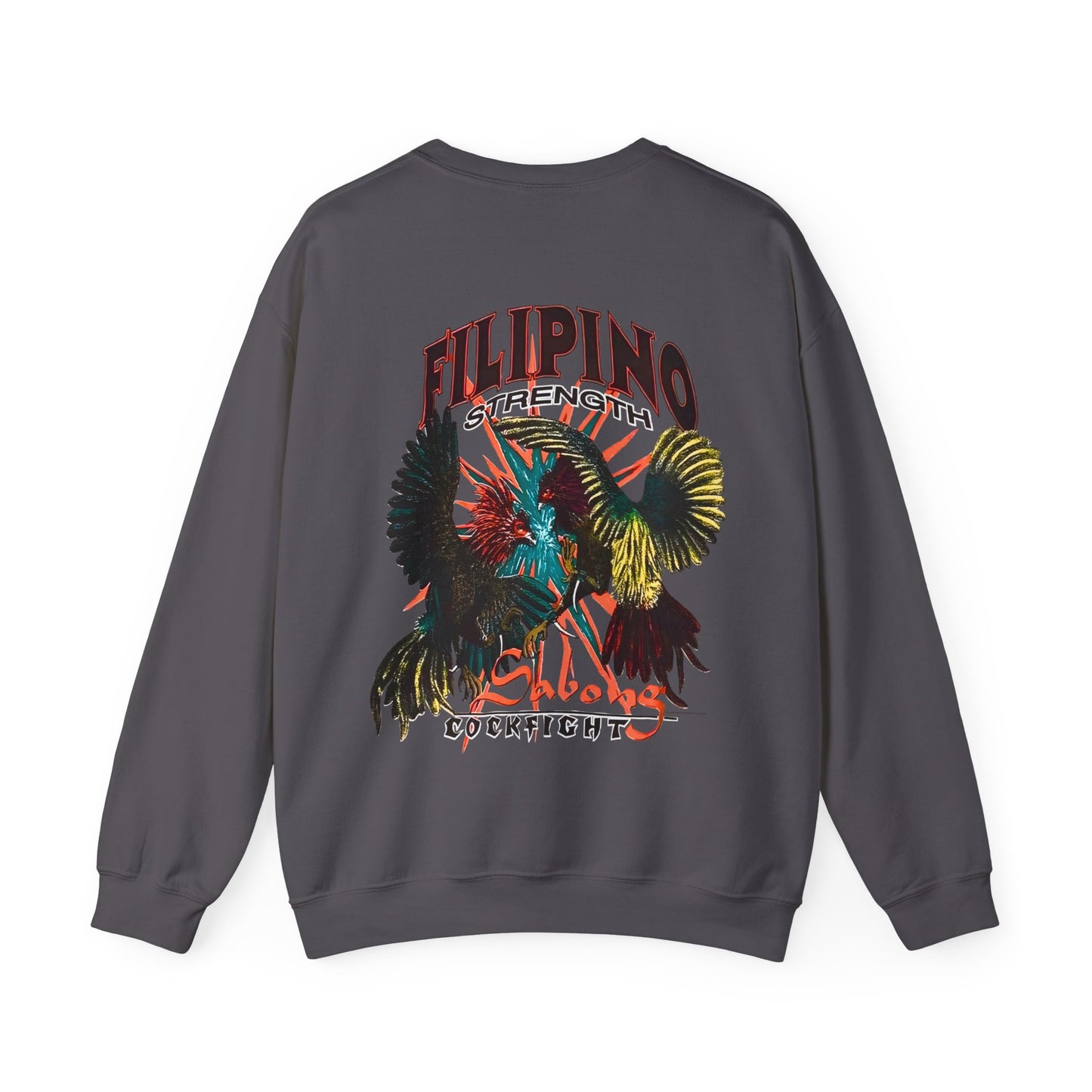 Filipino Strength Sabong Cockfight Vintage Design 90s New Print Unisex Heavy Blend™ Crewneck Sweatshirt