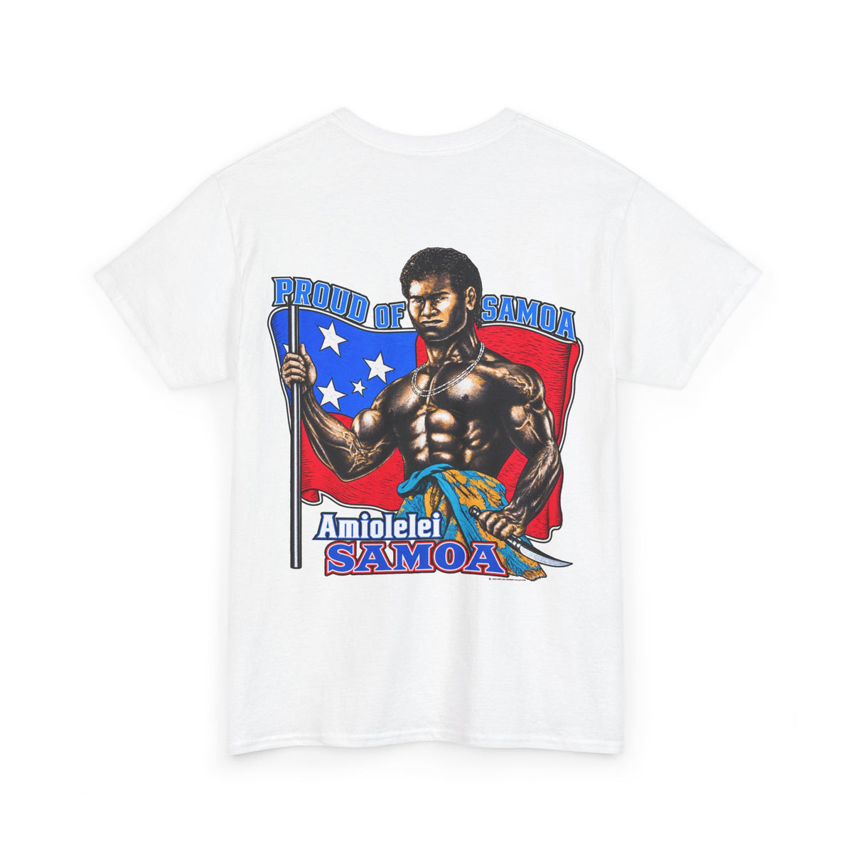 Samoan Strength Proud of Samoa Amiolelei Samoa Unisex Heavy Cotton Tee