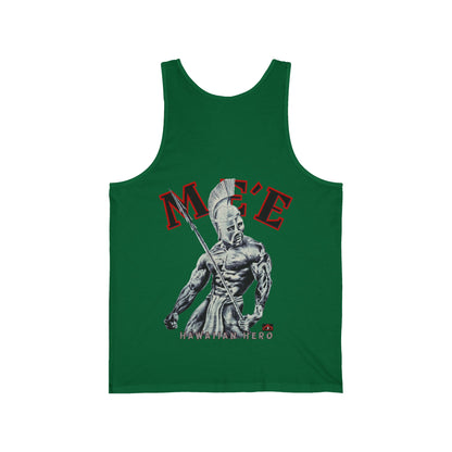 Hawaiian Strength Hawaiian Hero Me'e Vintage Design 90s New Print Unisex Jersey Tank