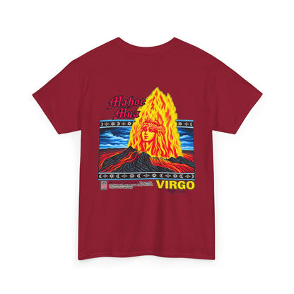 Hawaiian Strength Mahoe Mua Virgo Virgin Pele Unisex Heavy Cotton Tee