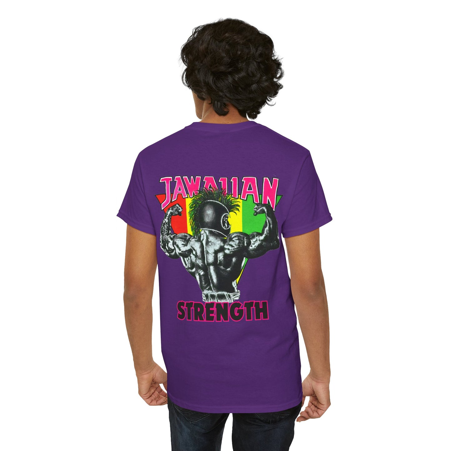 Jawaiian Strength Jawaiian Strenght Vintage Design 90s New Print T-shirt Unisex Heavy Cotton Tee