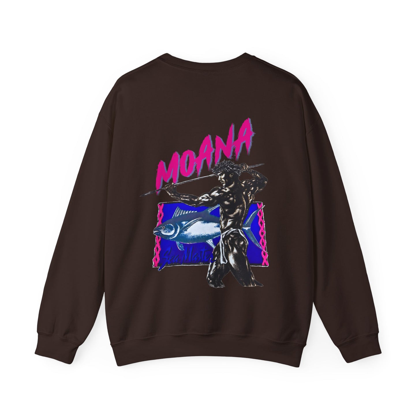 Hawaiian Strength Moana Sea Master Vintage Design 90s New Print Unisex Heavy Blend™ Crewneck Sweatshirt