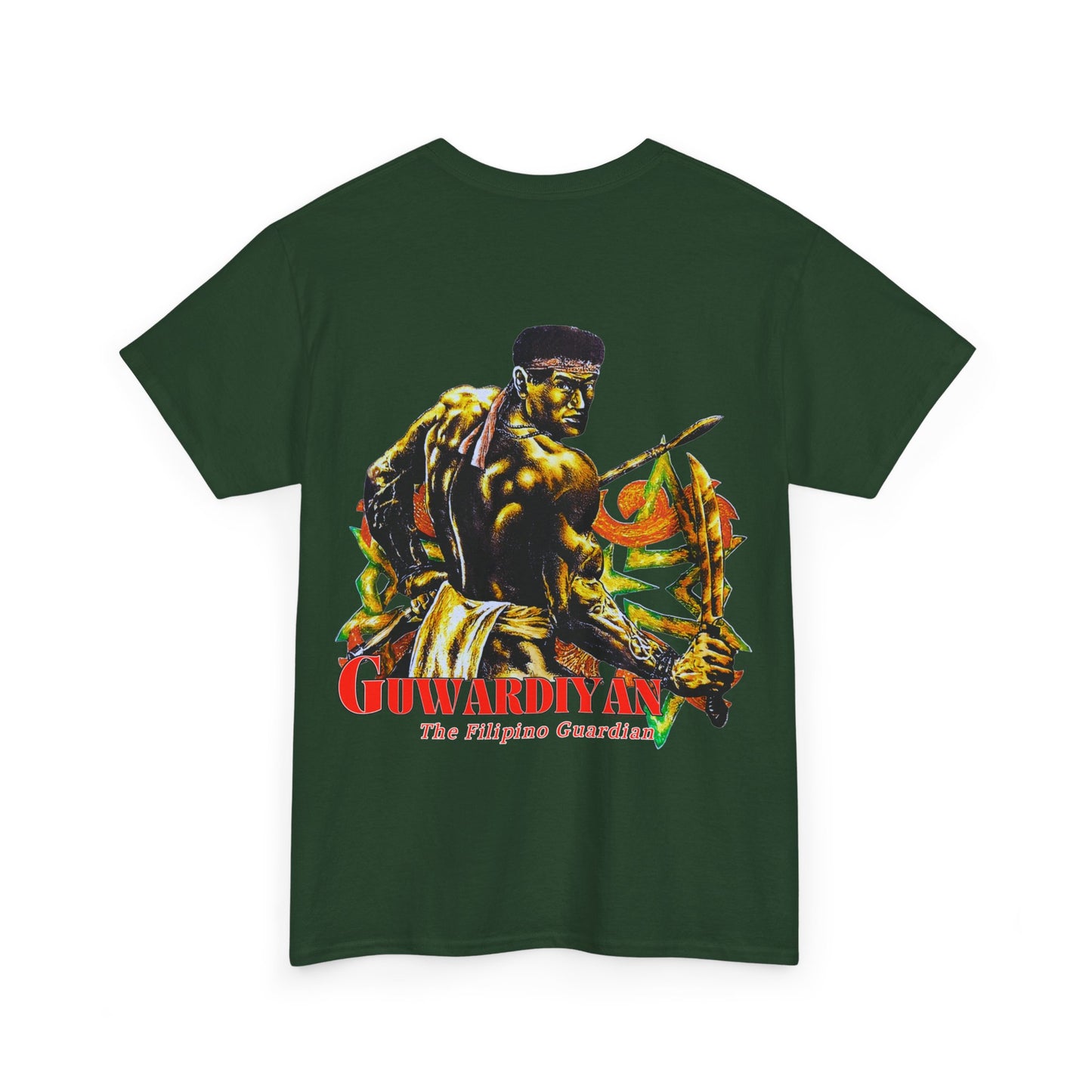 Filipino Strength The Filipino Guardian Guwardiyan Vintage Design 90s New Print T-shirt Unisex Heavy Cotton Tee