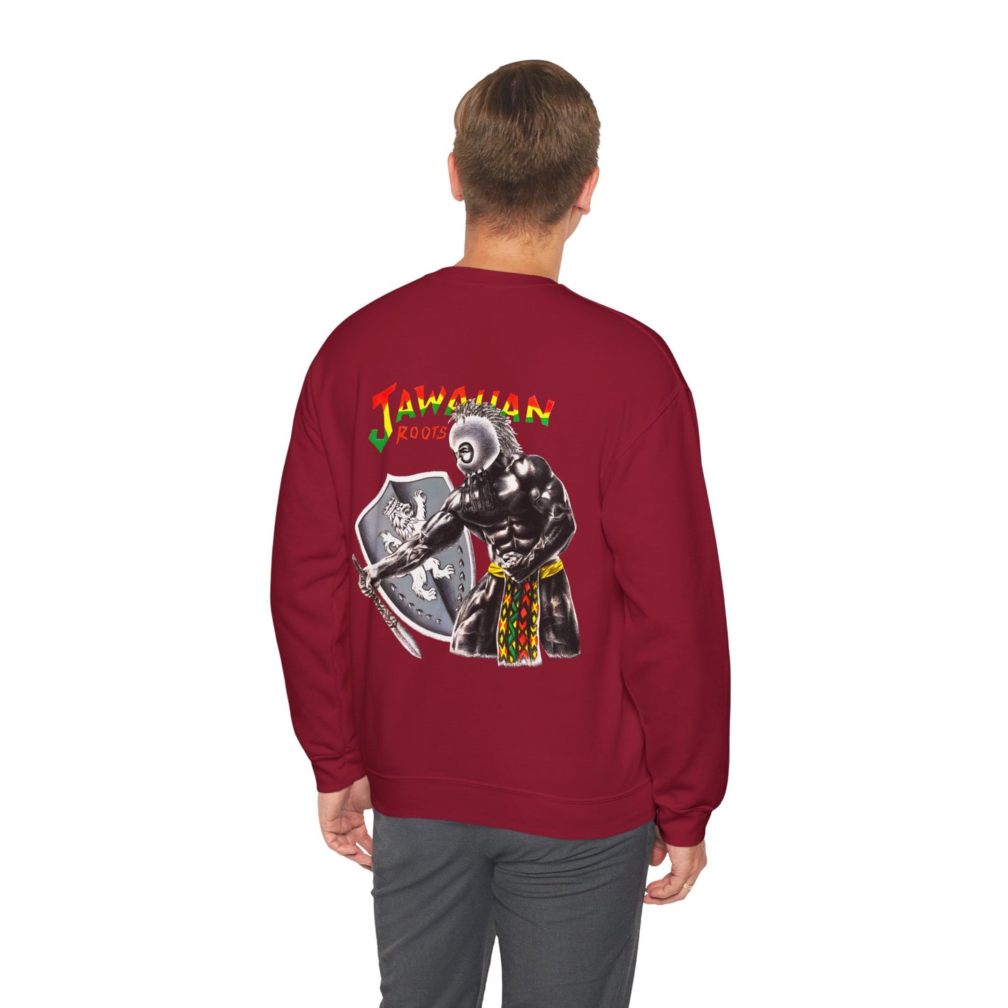 Jawaiian Strenght Jawaiian Roots Vintage Design 90s New Print Unisex Heavy Blend™ Crewneck Sweatshirt