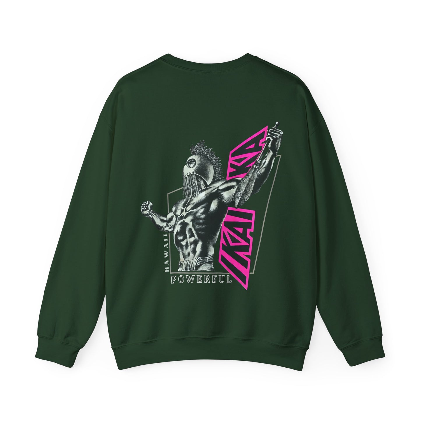 Hawaiian Strength Powerful Hawaii Ikaika Vintage Design 90s New Print Unisex Heavy Blend™ Crewneck Sweatshirt