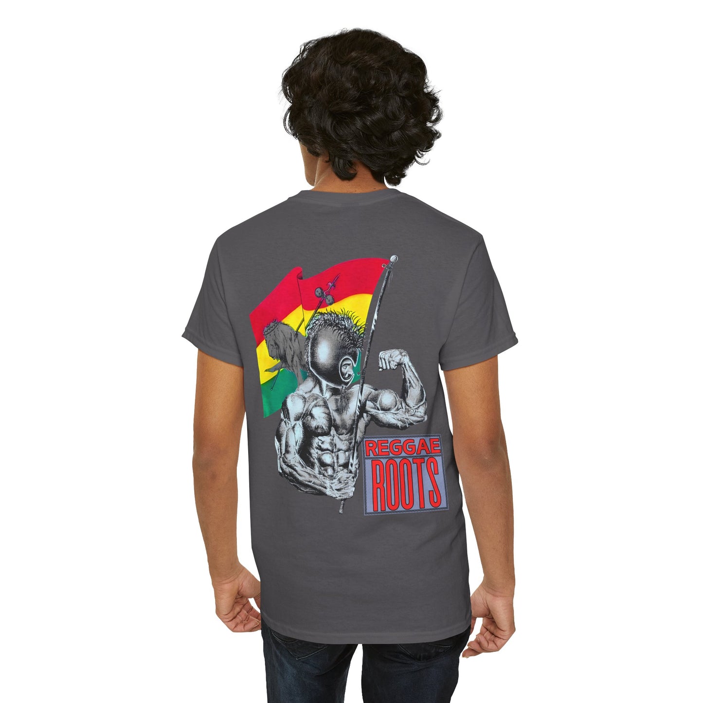 Jawaiian Strength Reggae Roots Vintage Design 90s New Print Unisex Heavy Cotton Tee