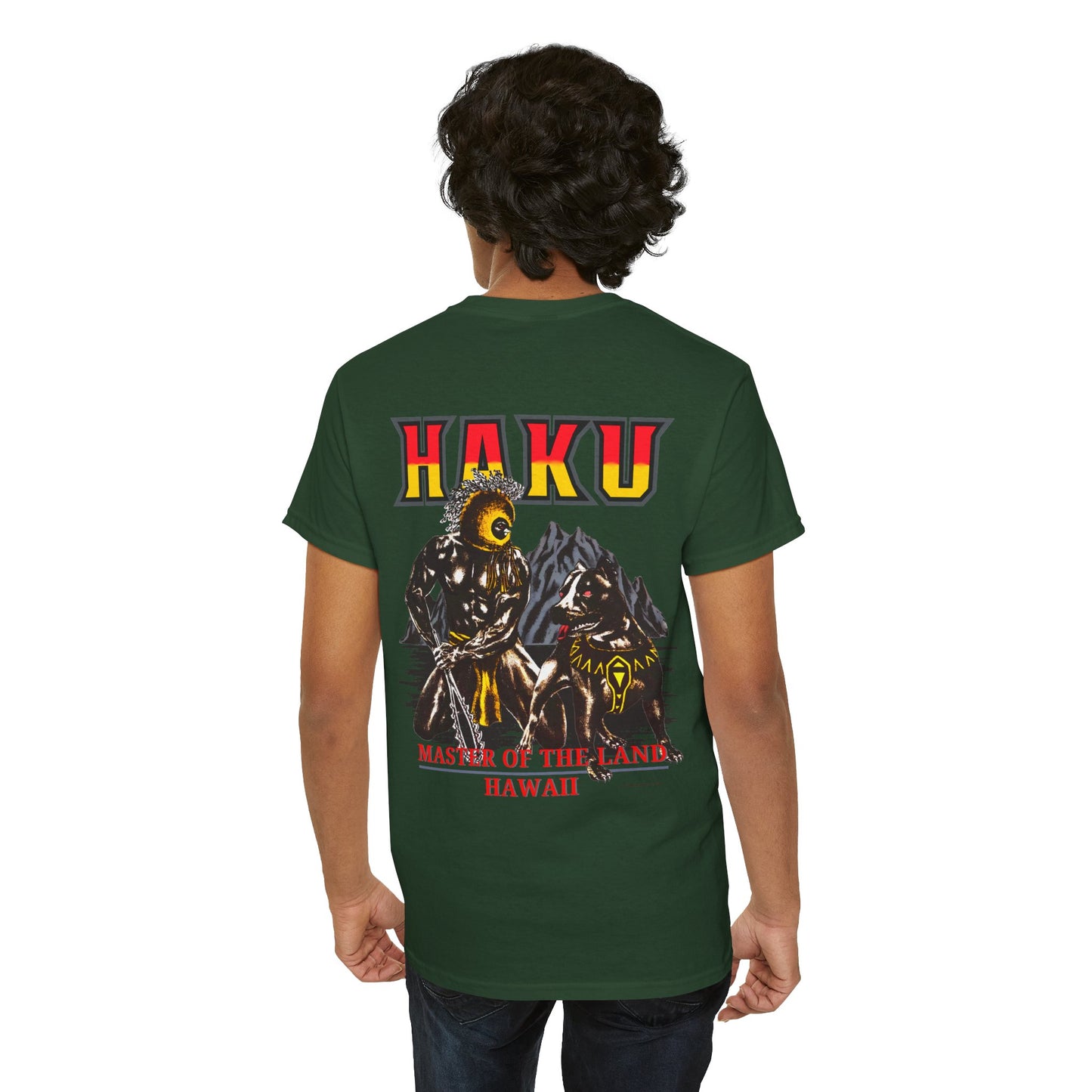 Hawaiian Strength Haku Master of the Land Hawaii Vintage Design 90s New Print Unisex Heavy Cotton Tee