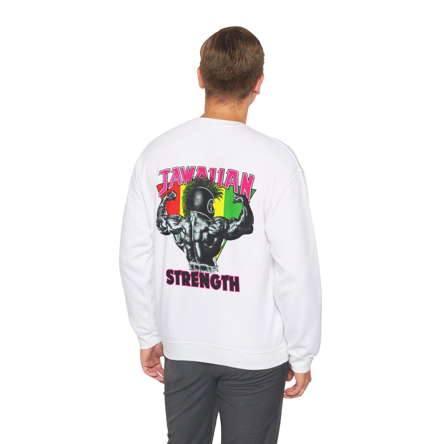 Jawaiian Strength Jawaiian Strenght Shirt Vintage Design 90s New Print Unisex Heavy Blend™ Crewneck Sweatshirt