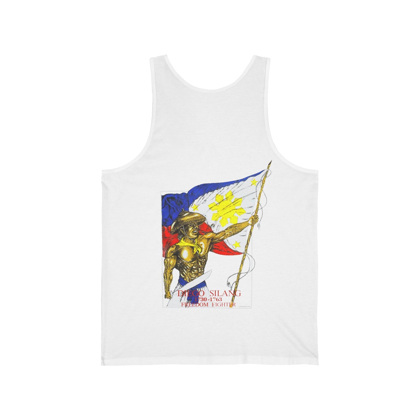 Filipino Strength Diego Silang Freedom Fighter Vintage Design 90s New Print Unisex Jersey Tank