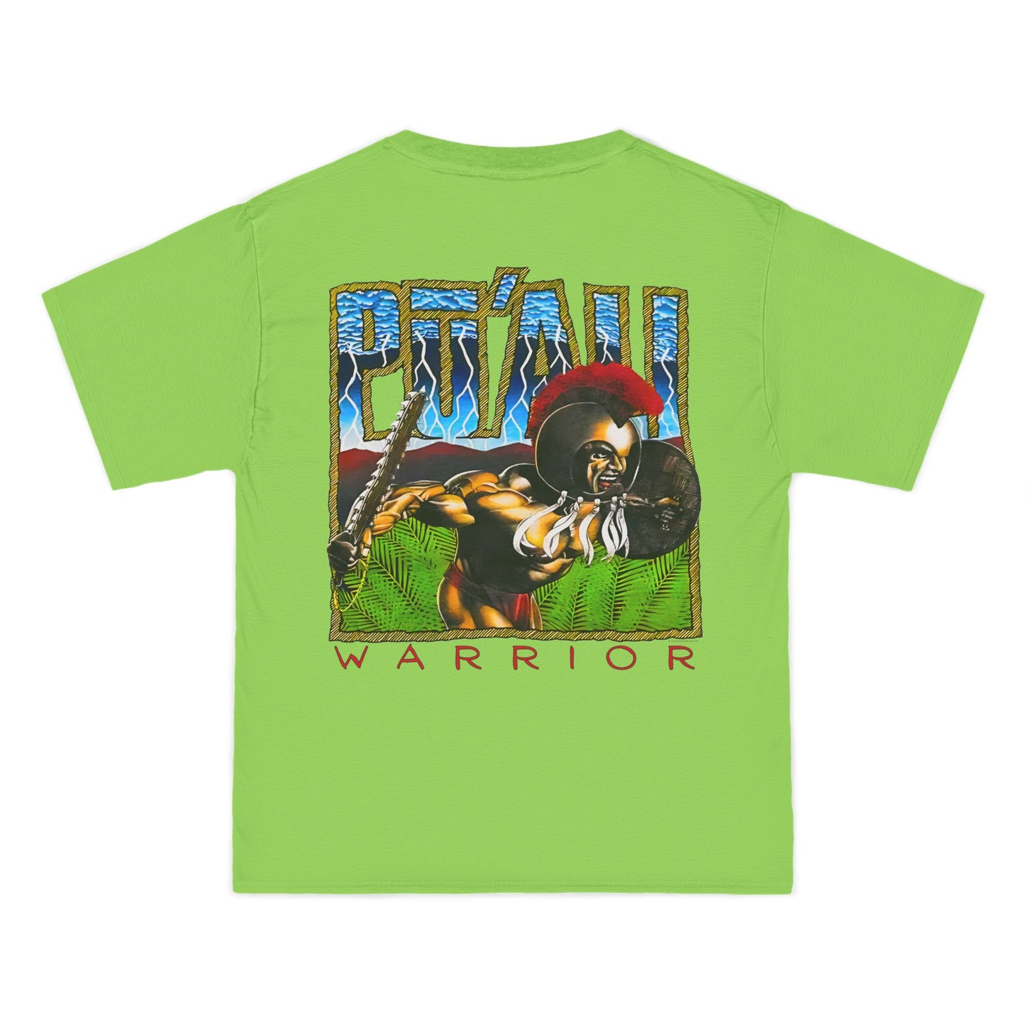 Hawaiian Strength Pu'ali Warrior Vintage Design 90s New Print Beefy-T®  Short-Sleeve T-Shirt