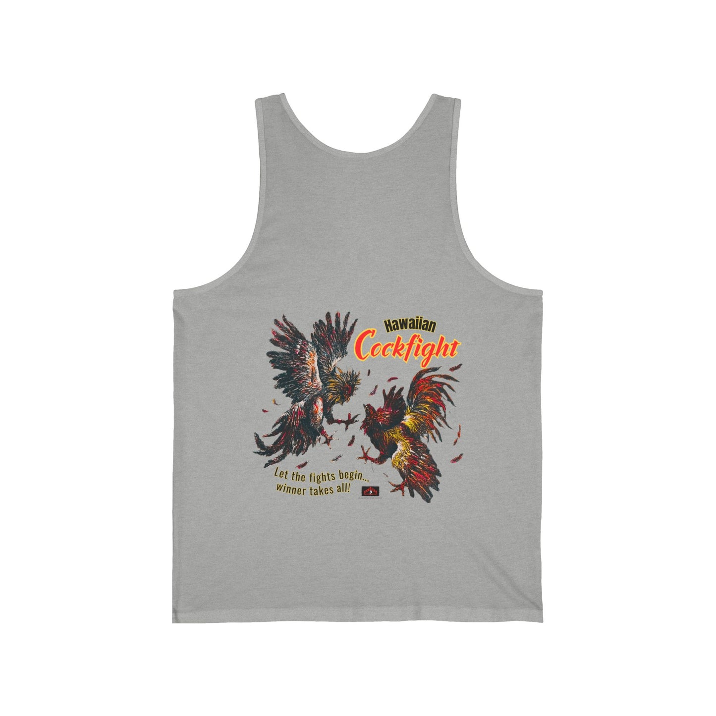 Hawaiian Strength Hawaiian Cockfight Vintage Design 90s New Print Unisex Jersey Tank