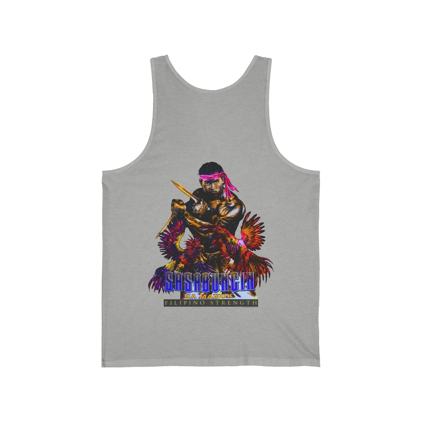 Filipino Strength Sasabungin Na Manok Vintage Design 90s New Print Unisex Jersey Tank