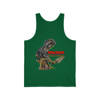 Hawaiian Strength Makakoa The Bold and Fierce Hawaiian Warriors Vintage Design 90s New Print Unisex Jersey Tank