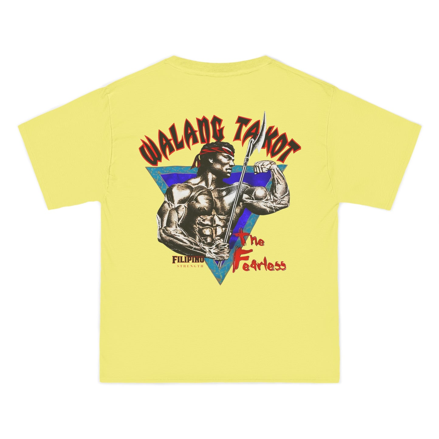 Filipino Strength Walang Takot The Fearless Vintage Design 90s New Print Beefy-T®  Short-Sleeve T-Shirt