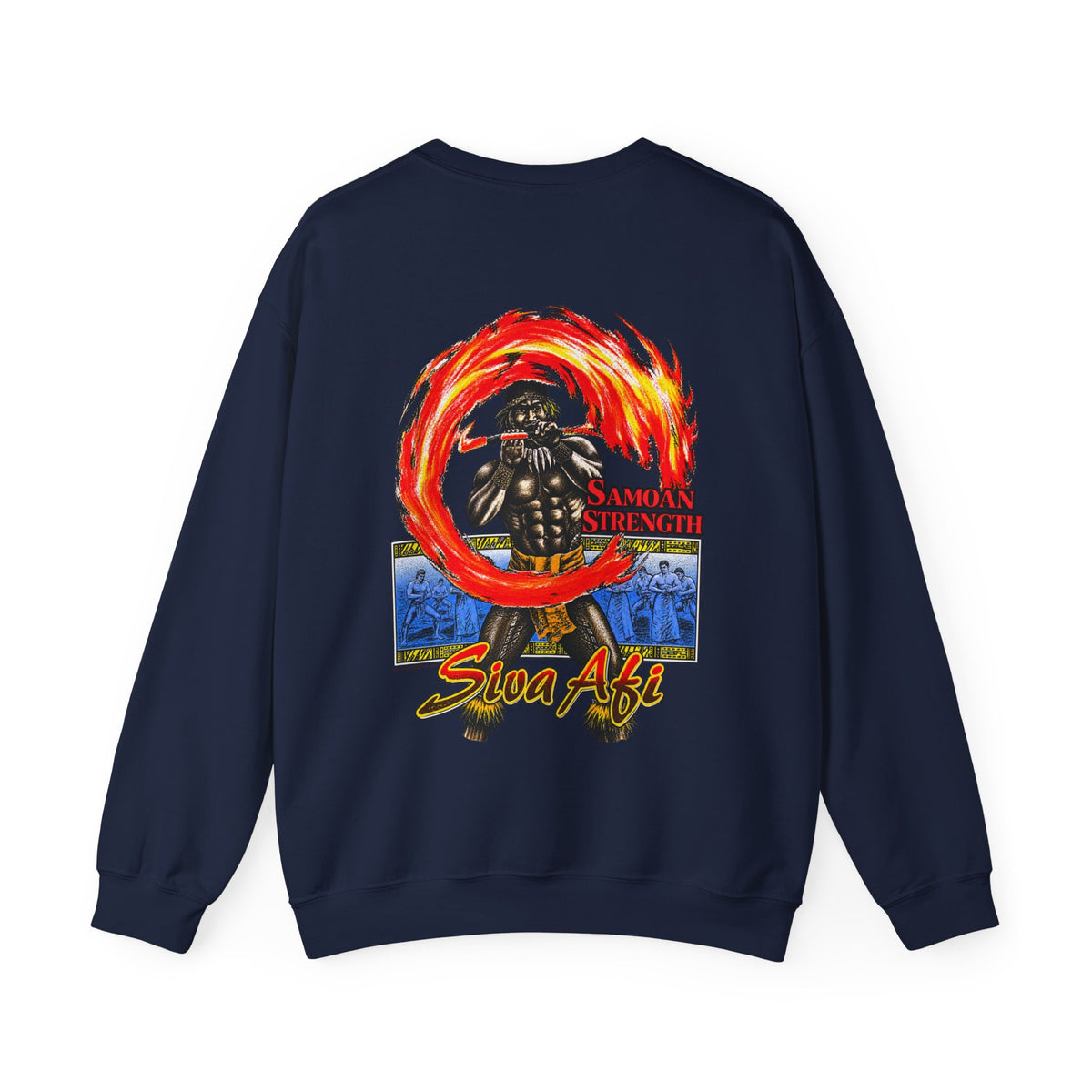 Samoan Strength Siva Afi Unisex Heavy Blend™ Crewneck Sweatshirt