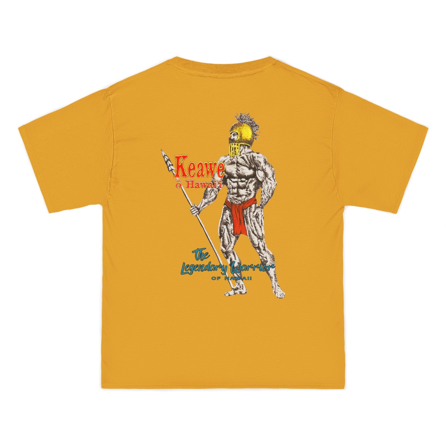 Hawaiian Strength Keawe o Hawaii The Legendary Warrior of Hawaii Vintage Designs 90s New Print Beefy-T®  Short-Sleeve T-Shirt