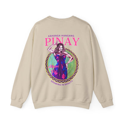 Filipino Strength Pinay Growing in Beauty Filipino Girl Kahanga Hangang Vintage Design 90s New Print Unisex Heavy Blend™ Crewneck Sweatshirt