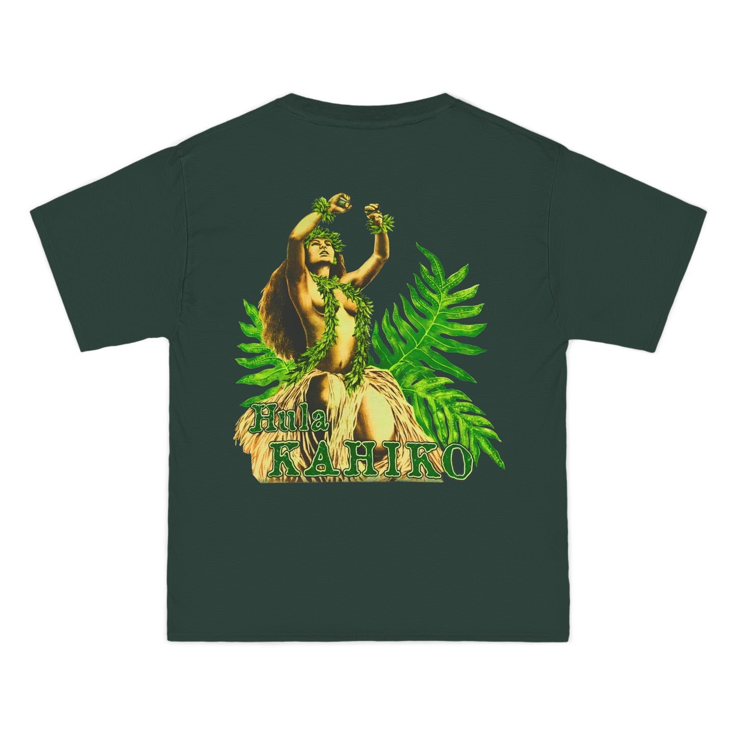 Hawaiian Strength Hula Kahiko Vintage Design 90s New Print Beefy-T®  Short-Sleeve T-Shirt