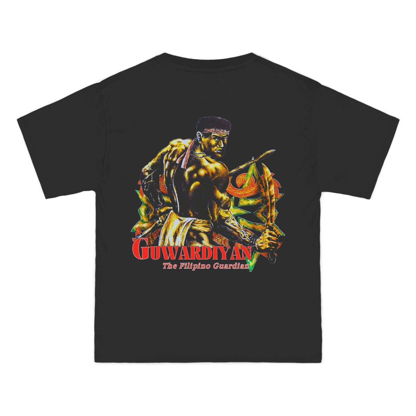 Filipino Strength The Filipino Guardian Guwardiyan Vintage Design 90s New Print Beefy-T®  Short-Sleeve T-Shirt