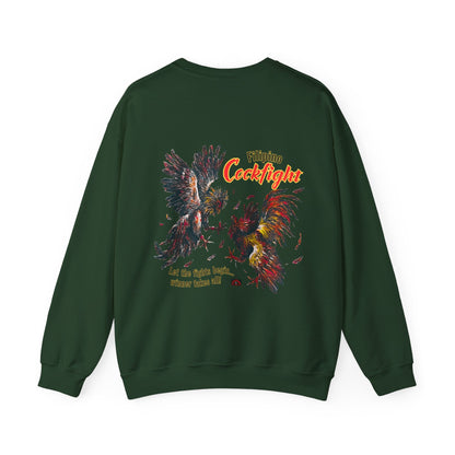 Filipino Strength Filipino Cockfight Vintage Design 90s New Print Unisex Heavy Blend™ Crewneck Sweatshirt