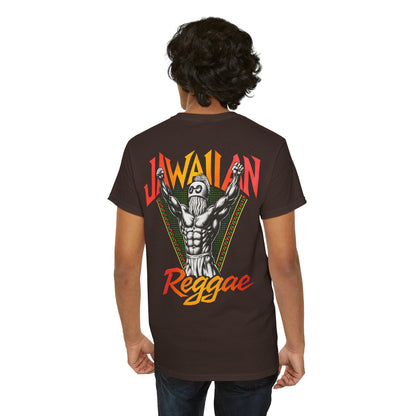 Jawaiian Strength Jawaiian Reggae Vintage Design 90s New Print Unisex Heavy Cotton Tee