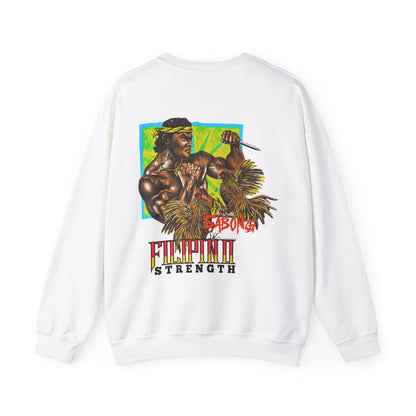 Filipino Strength Sabong Vintage Design 90s New Print Unisex Heavy Blend™ Crewneck Sweatshirt