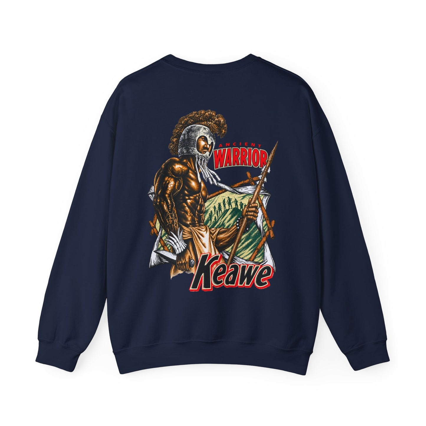 Hawaiian Strength Keawe Ancient Warrior Unisex Heavy Blend™ Crewneck Sweatshirt